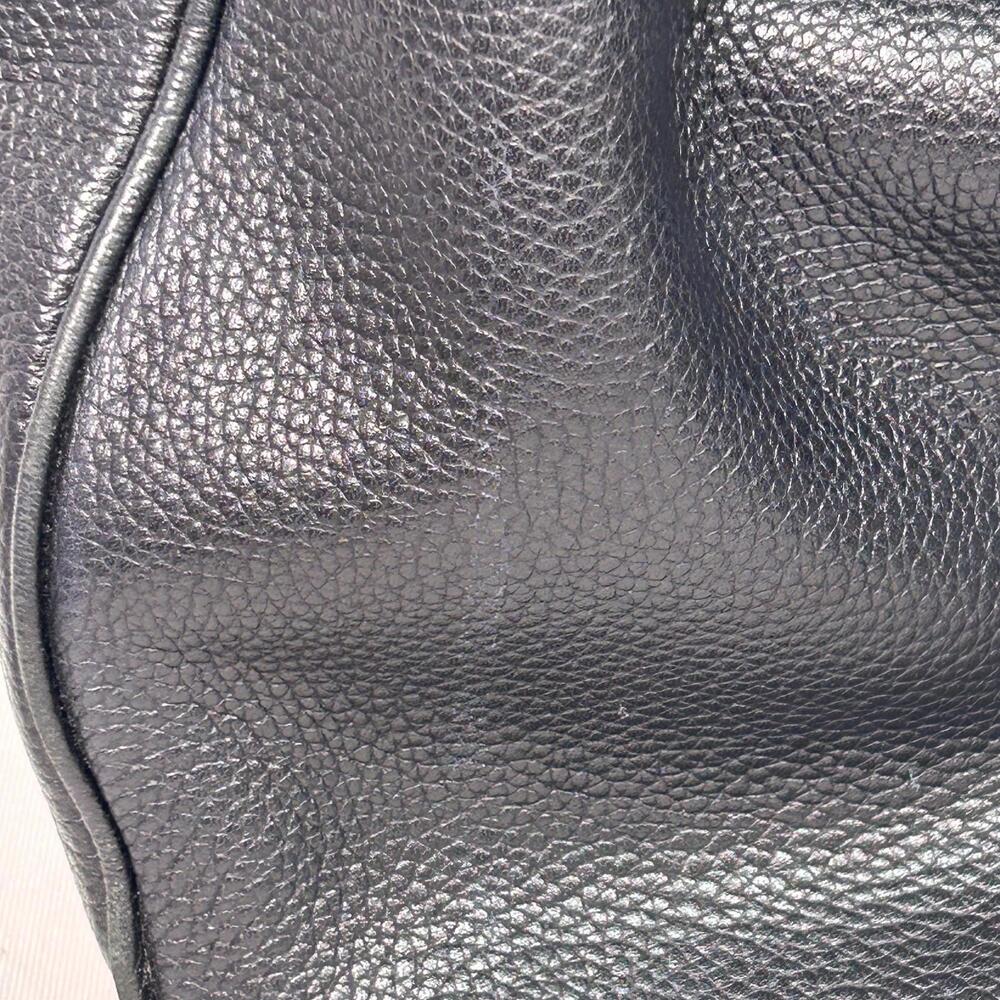 Coach Black Pebbled Leather Hobo Shoulder Bag Tassel Zip Pocket Purse F28993 - Picture 6 of 9